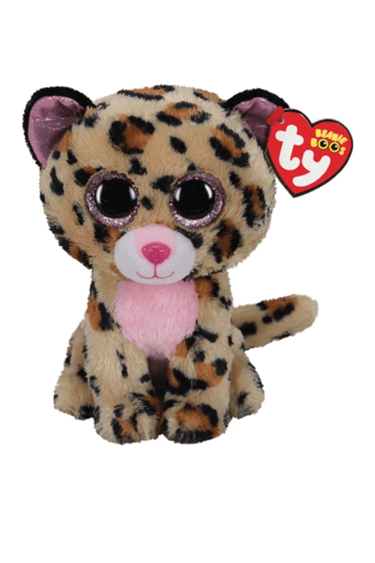 Дитяча м'яконабивна іграшка TY Beanie Boos Леопард LIVVIE TY 36490 (SKT001048834)