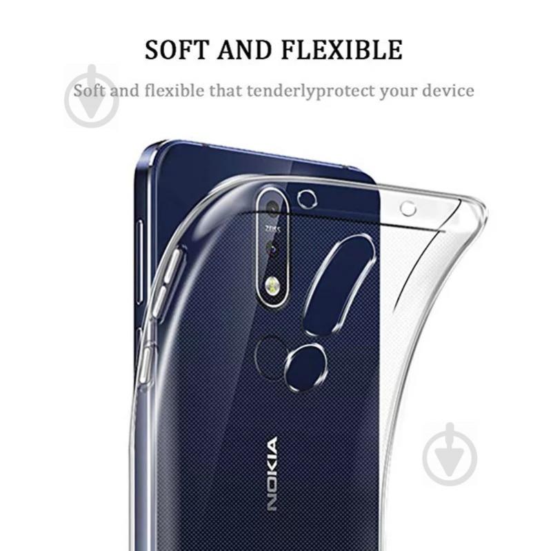 Чохол TPU Clean для Nokia 7.1 Plus Transparent (CC-41023) - фото 2 Чохол TPU Clean для Nokia 7.1 Plus Transparent (CC-41023) - фото 2