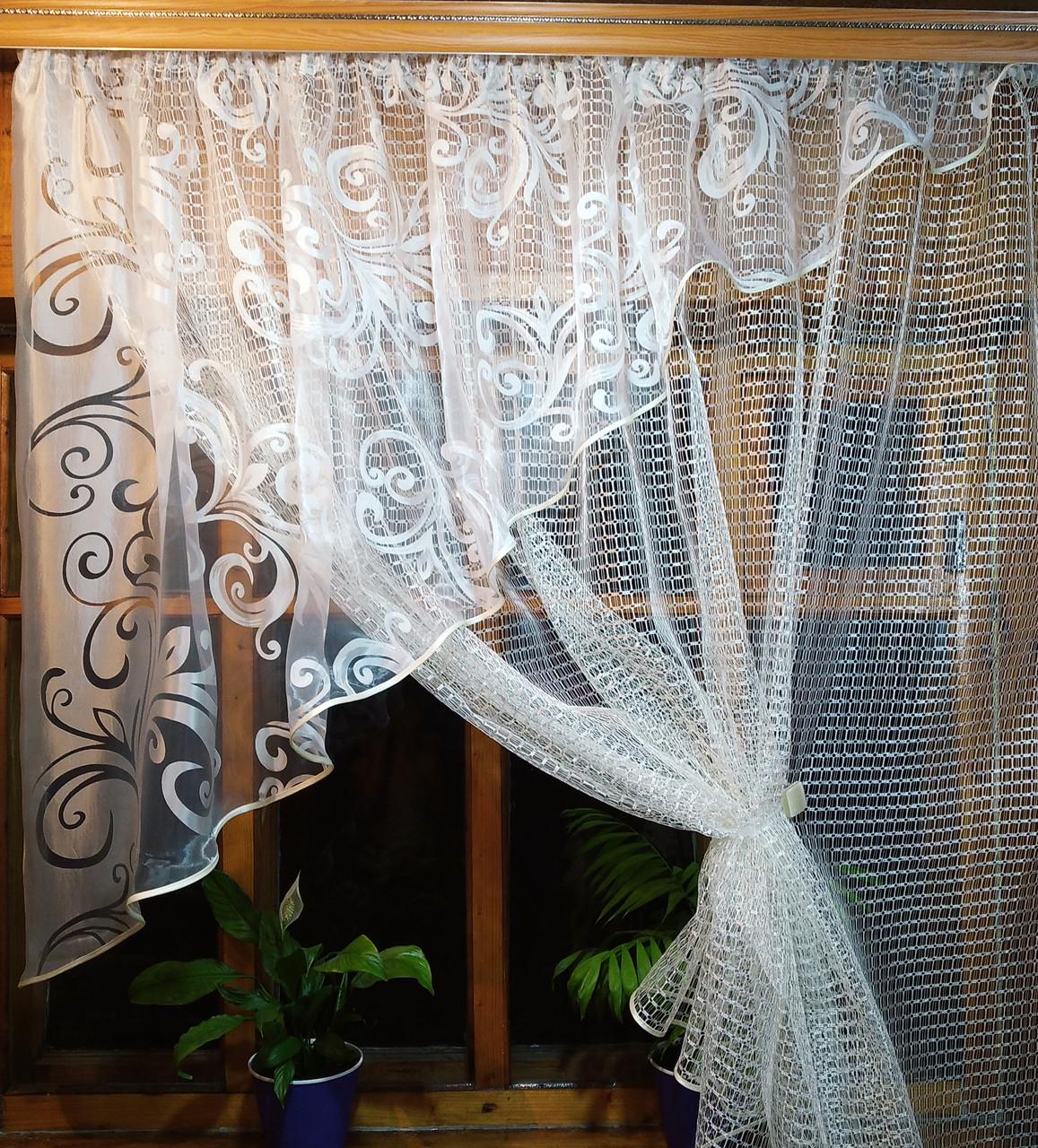 Шторы Фаина вензель левая Молочный (1668038212) - фото 5 Шторы Фаина вензель левая Молочный (1668038212) - фото 5