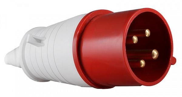 Вилка силовая переносная АСКО-УКРЕМ A0080010005 32А 3Р+РЕ