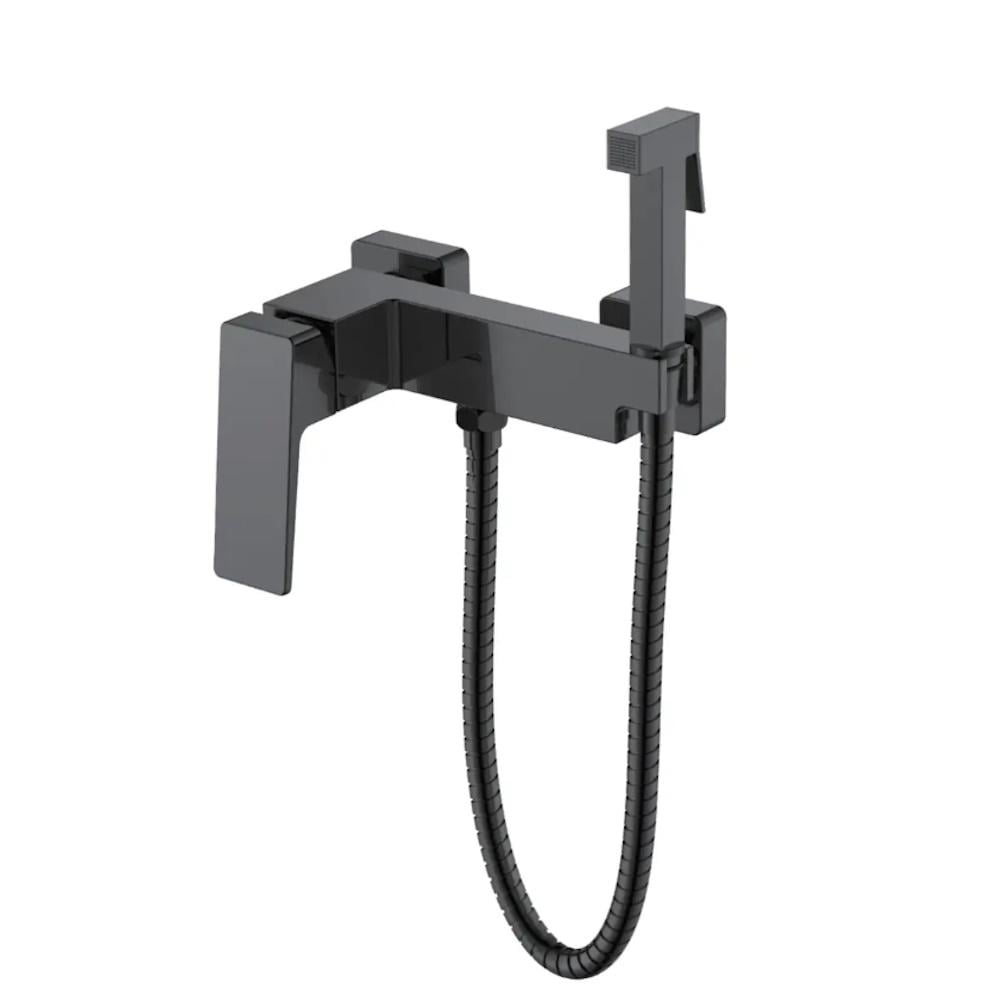 Смеситель с гигиеническим душем FAOP A2009-6 Черный