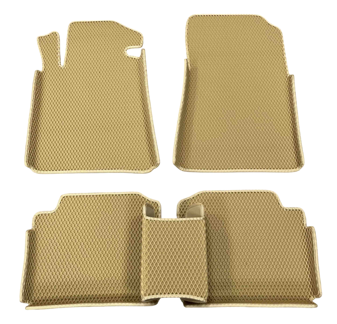 Коврики EVA с бортиками в салон для Mercedes S W140 short 1991-1998 гг. Бежевый (1984984226)