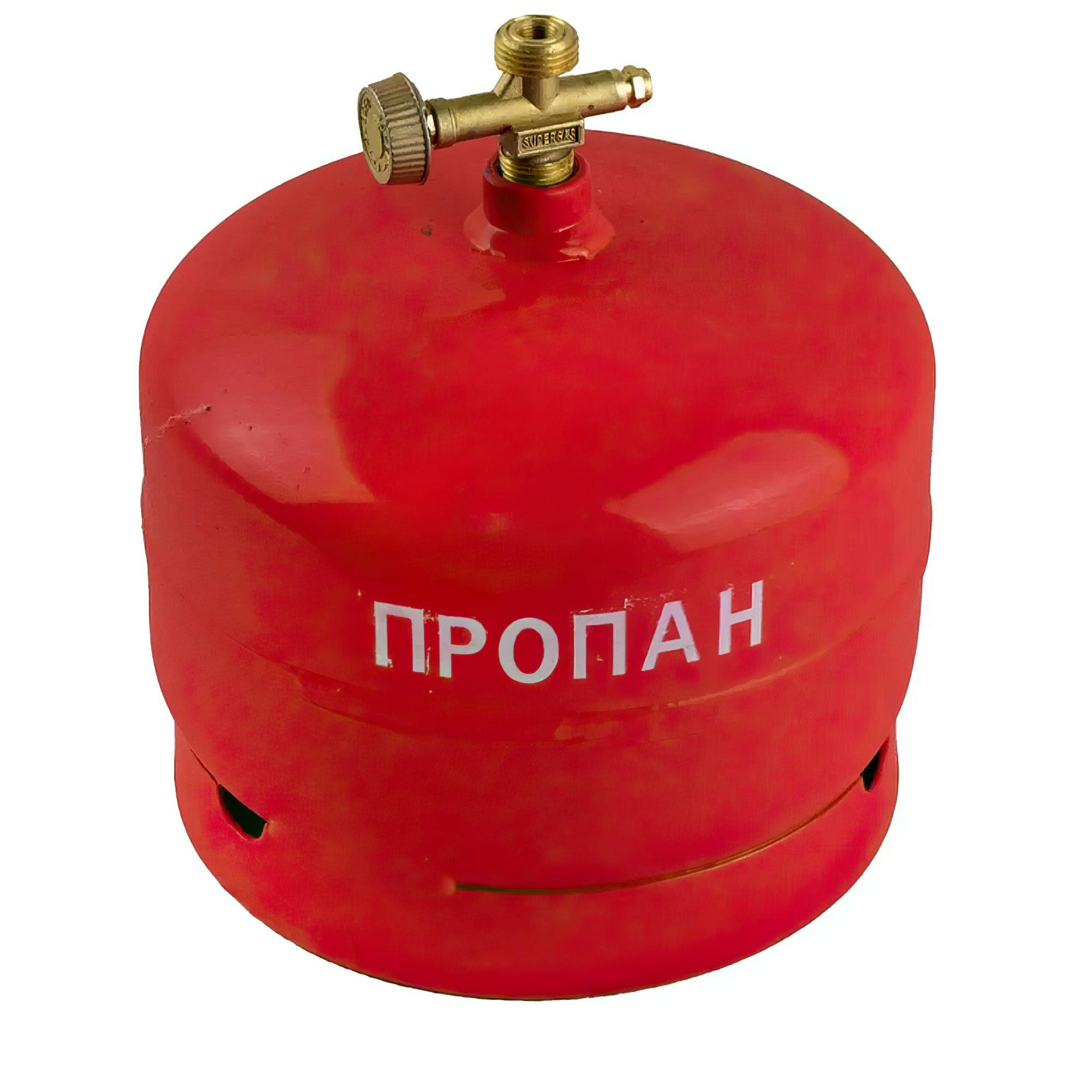 Баллон газовый кемпинговый Турист без горелки 5 л Красный