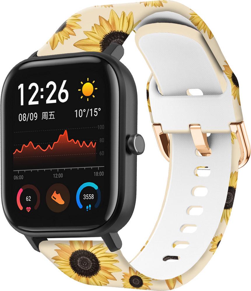 Ремешок силиконовый Colorful для Amazfit GTS Sunflower Powder (37723)