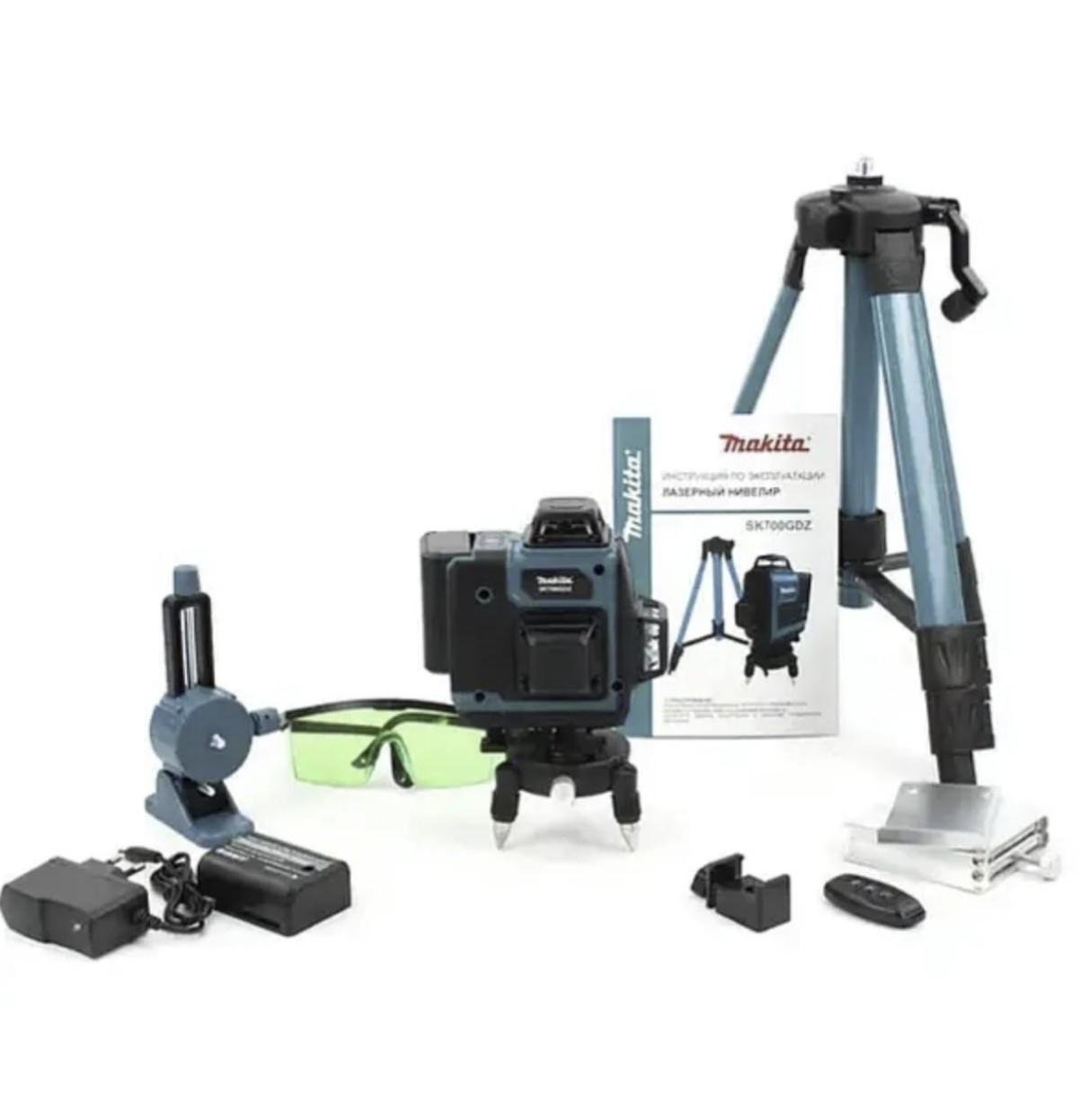 Лазерный нивелир аккумуляторный SK900GDZ 48 В 5 Ач 3D/4D со штативом (739301SK900) - фото 3