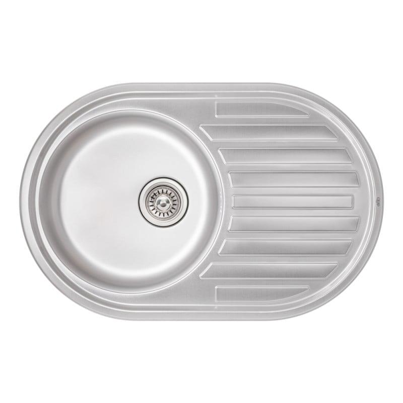 Мойка кухонная Q-tap 7750 Micro Decor 0,8 мм (QT7750MICDEC08)