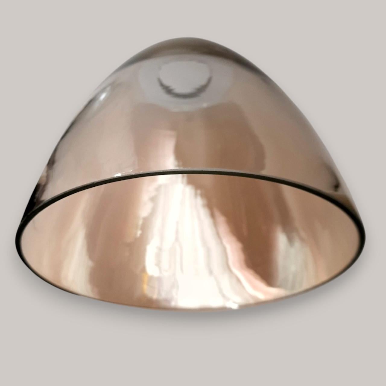 Плафон стеклянный прозрачный D 16,5 см Е27 Янтарный