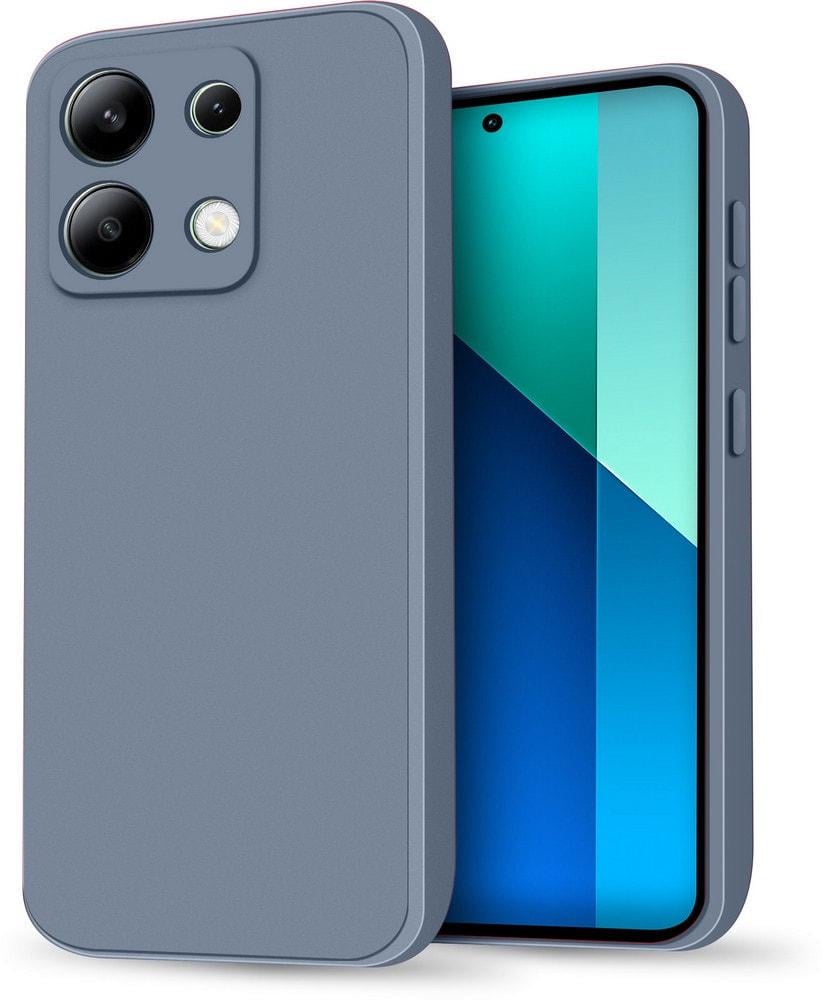 Силиконовый чехол HardCorner Xiaomi Redmi Note 13 (с микрофиброй) Gray Blue (35425-6D)