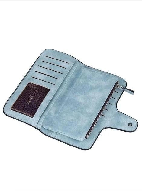 Гаманець Baellerry Forever жіночий замшевий 19х10,5х2 см Блакитний - фото 2