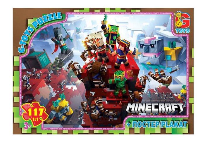 Пазли G-Toys із серії Minecraft 117 ел. (MTT-194708)