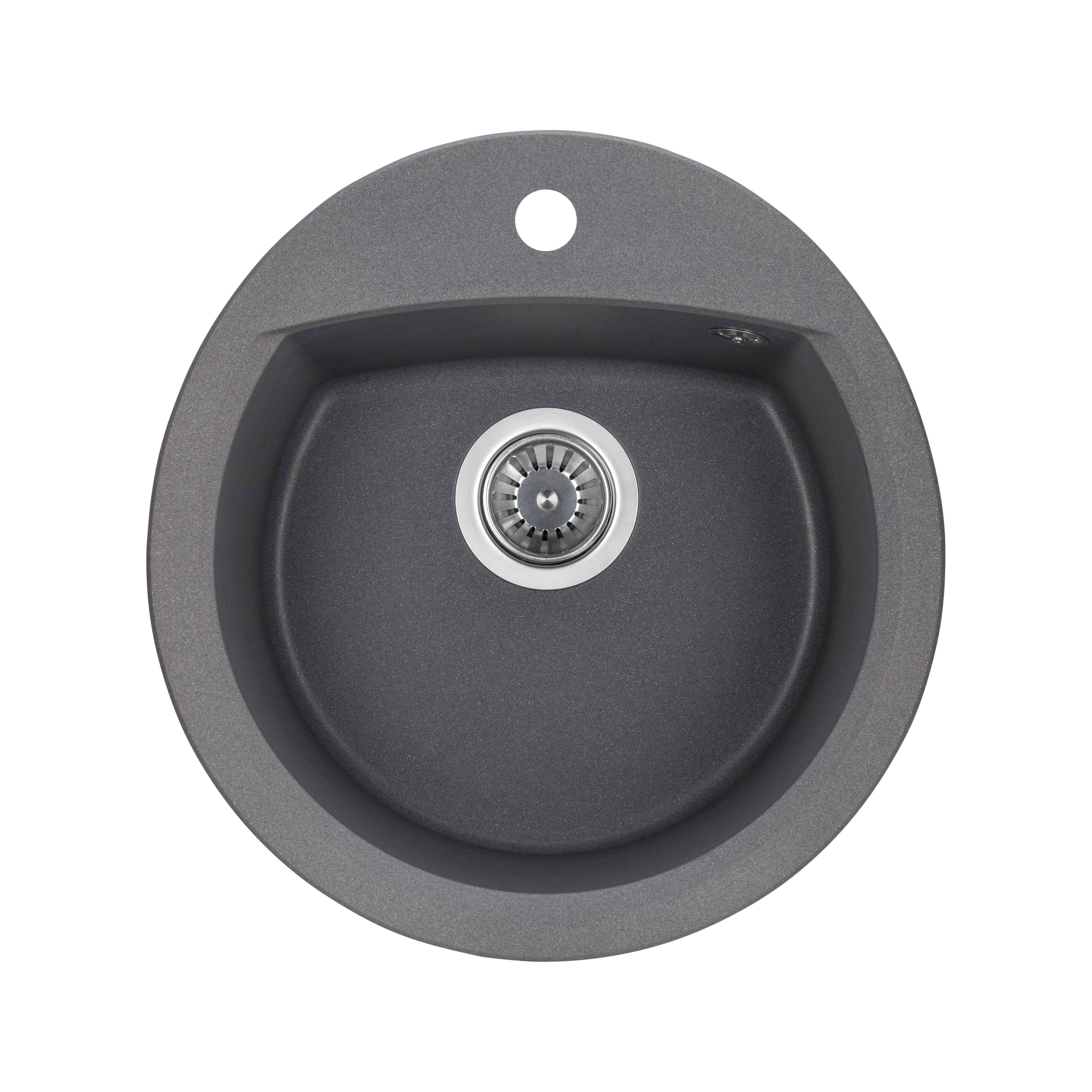 Мойка для кухни Granado Ronda 490х470х200 мм Grafito - фото 2 Мойка для кухни Granado Ronda 490х470х200 мм Grafito - фото 2