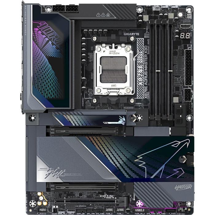 Материнська плата Gigabyte AORUS X870E Master X3D Black (33352849)