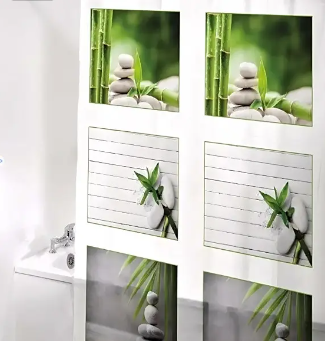 Штора для ванної кімнати De Ducha Peva 180x180 см з кільцями (Co-791) - фото 1