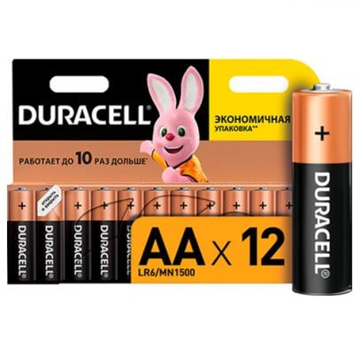 Батарейки Duracell Basic AA/LR06 BL 12 шт. - фото 2