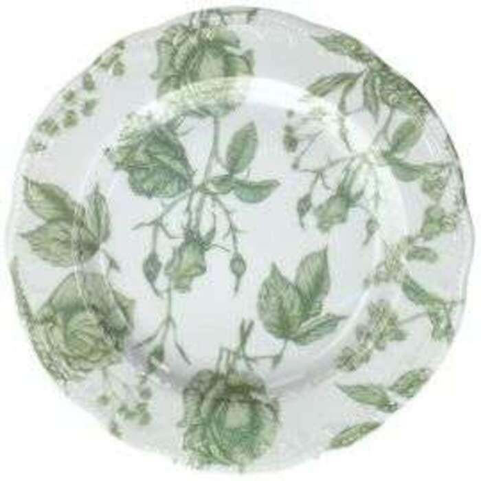 Тарілка мілка Tognana Vecchio Vienna roses VW002218620 22 см Green (2658363)