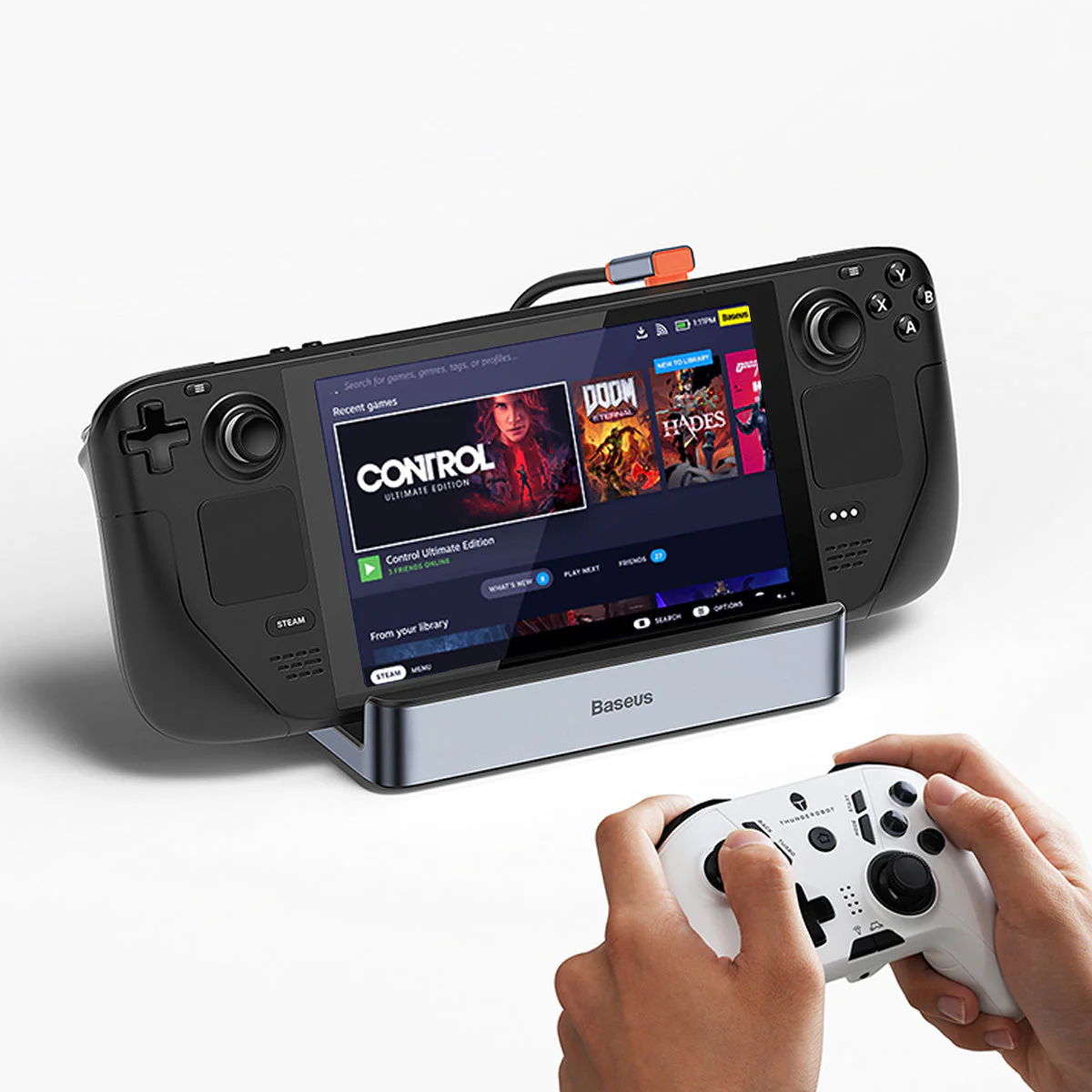 Хаб BASEUS GamerX 6в1 Steam Deck Asus Rog (2621311976) - фото 5 Хаб BASEUS GamerX 6в1 Steam Deck Asus Rog (2621311976) - фото 5