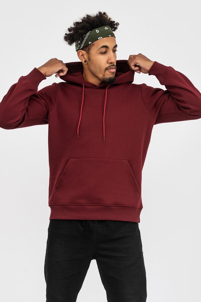 Худі утеплене RAY BASIC U0401 UNISEX S Бордовий