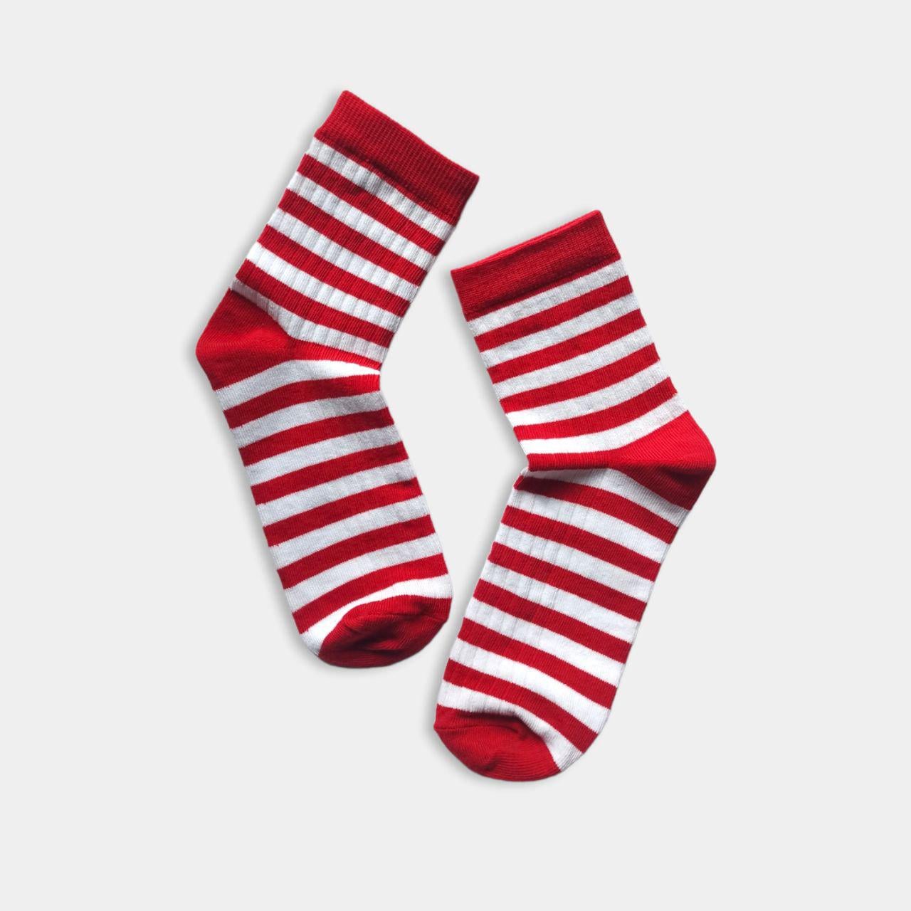 Носки детские TwinSocks р. 22-24 полоска Красный/Белый (362)