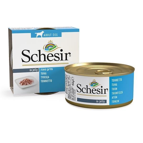 Корм влажный для собак Schesir Wet Tuna Тунец консервы в желе 150 г (712530)