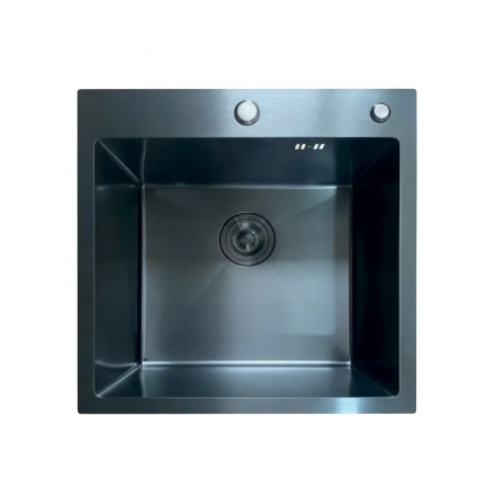 Мойка Mixxus MH5050 Micro Decor Black 3.0/0.8 из нержавеющей стали 500х500х215 мм Черный (MI8215)