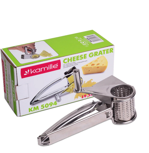 Тертка з нержавіючої сталі Kamille (KM-5094) 19,5x10x8 см