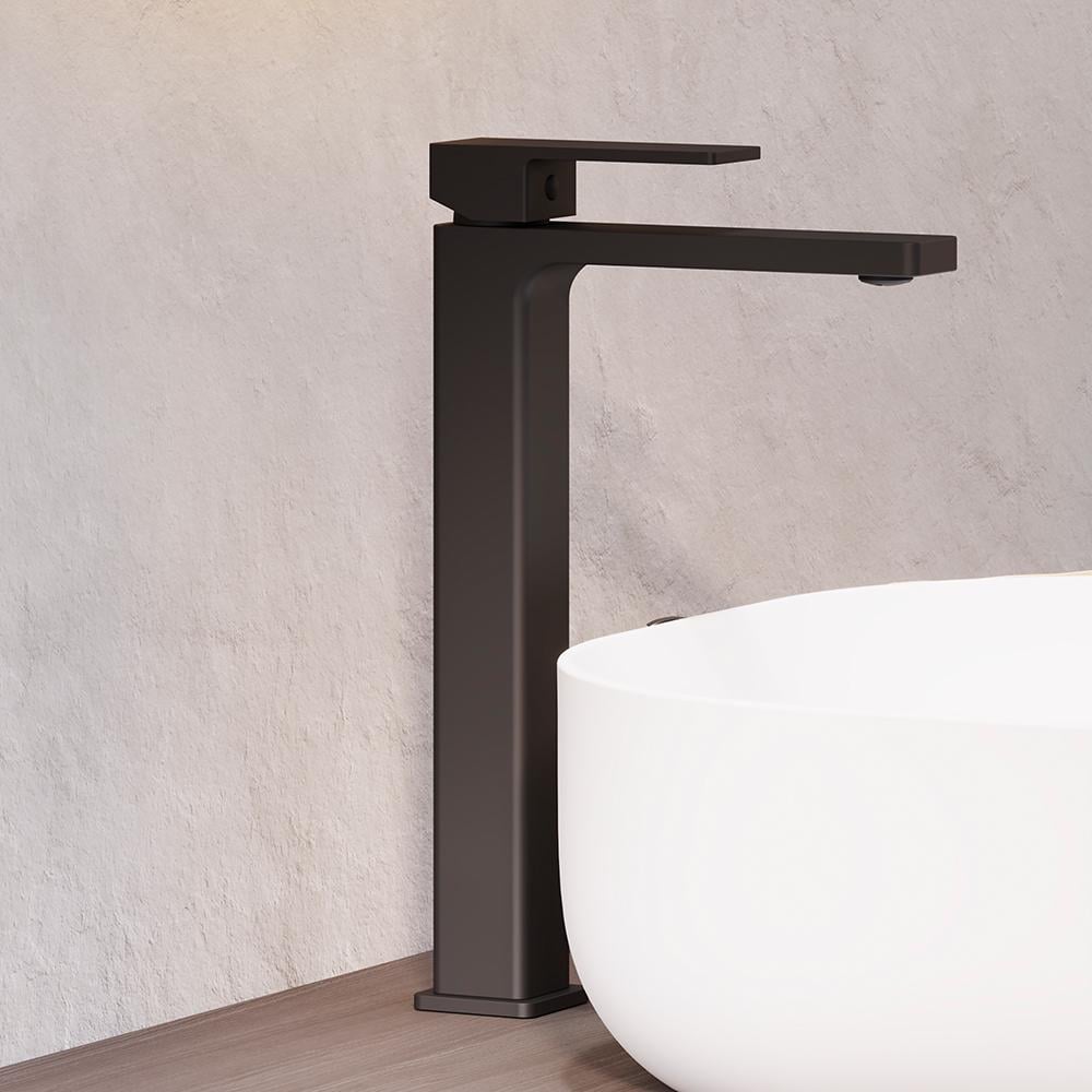 Смеситель для умывальника Damixa Gala 530250300 высокий однорычажный Черный (225448) - фото 2