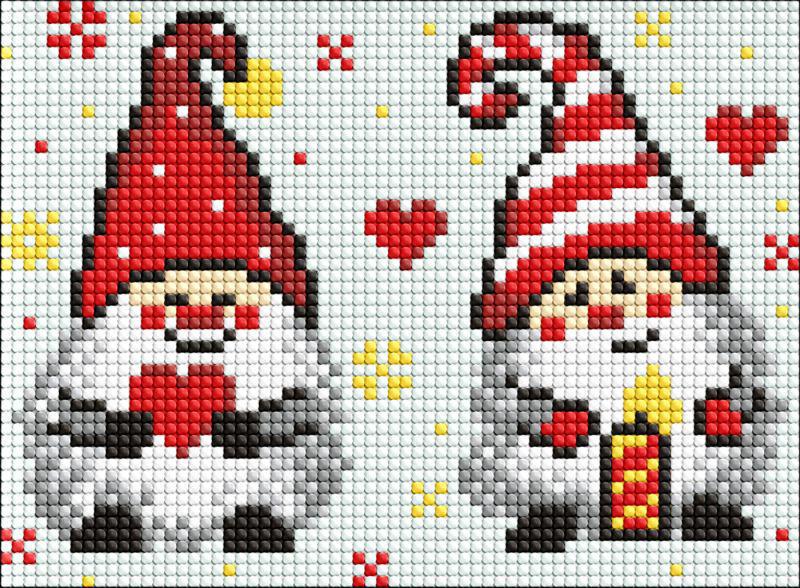 Алмазная мозаика без подрамника Ideyka Волшебный гном 15х20 см (Id-AMM1064)