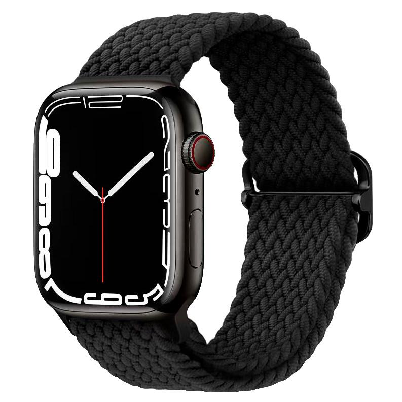 Ремінець тканинний INKAX WB-03 для Apple Watch 38/40/41 mm Series SE/8/7/6/5/4/3/2/1 Black - фото 1