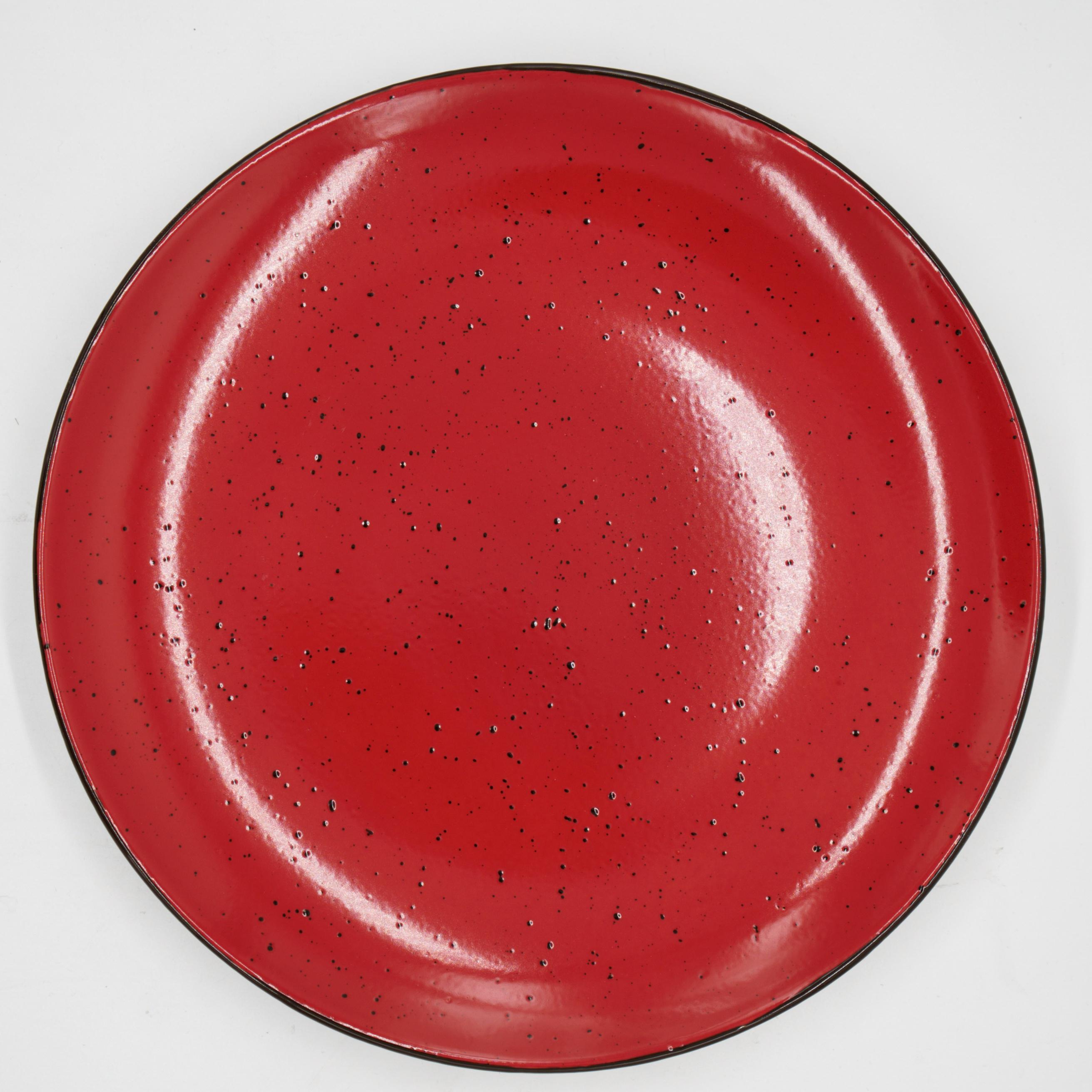 Тарелка плоская INKER Iris dots 26 см Red (2276) - фото 1 Тарелка плоская INKER Iris dots 26 см Red (2276) - фото 1