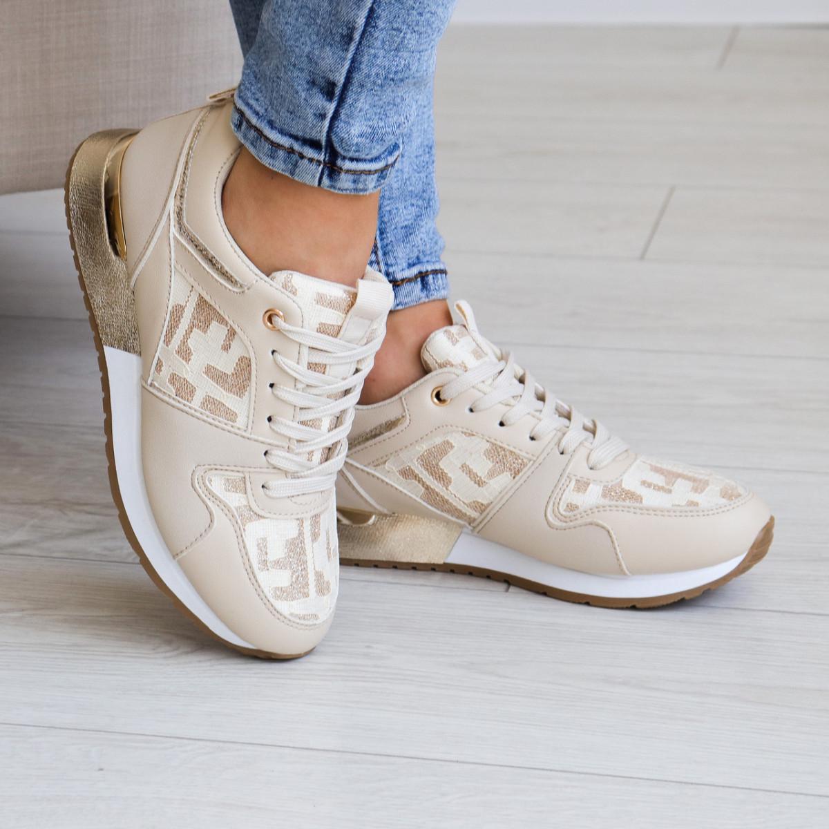 Кросівки жіночі Fashion р. 36 23,5 см Бежевий (3201)