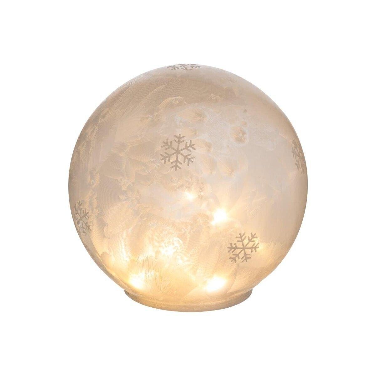 Новогодний светильник LED Livarno Home Шар с морозным узором с таймером 15 см (P1-00334) - фото 2