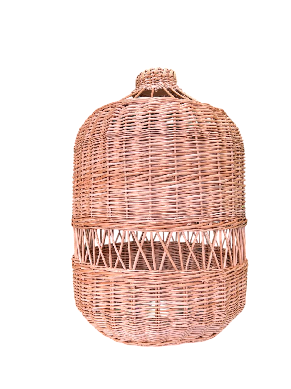 Люстра плетеная из лозы ручной работы Сімейний Затишок 50х35 см Люстра плетеная из лозы ручной работы Сімейний Затишок 50х35 см