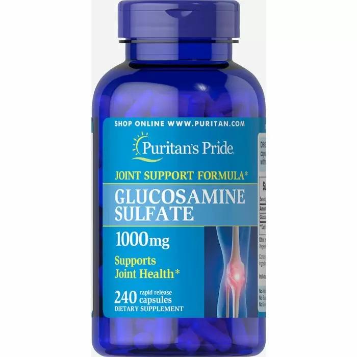 Препарат для суставов и связок Puritan's Pride Glucosamine Sulfate 1000 мг 240 Caps