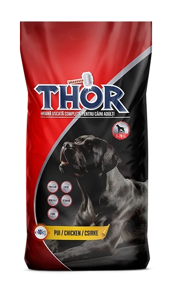 Сухой корм для взрослых собак всех пород Thor с курицей 10 кг