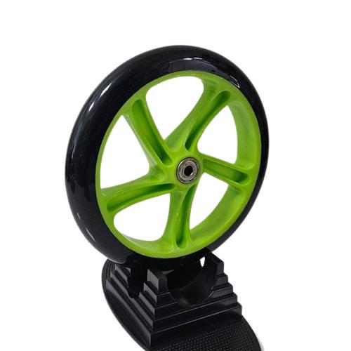 Колесо для самокату 200 мм PU з підшипниками abec-7 Зелений