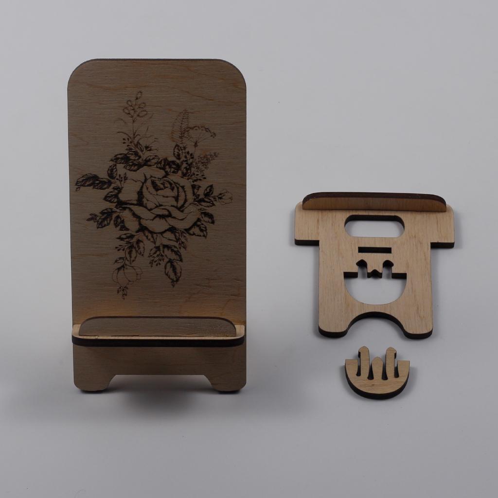 Підставка-тримач для телефону з дерева 49 (03020052) - фото 7 Підставка-тримач для телефону з дерева 49 (03020052) - фото 7