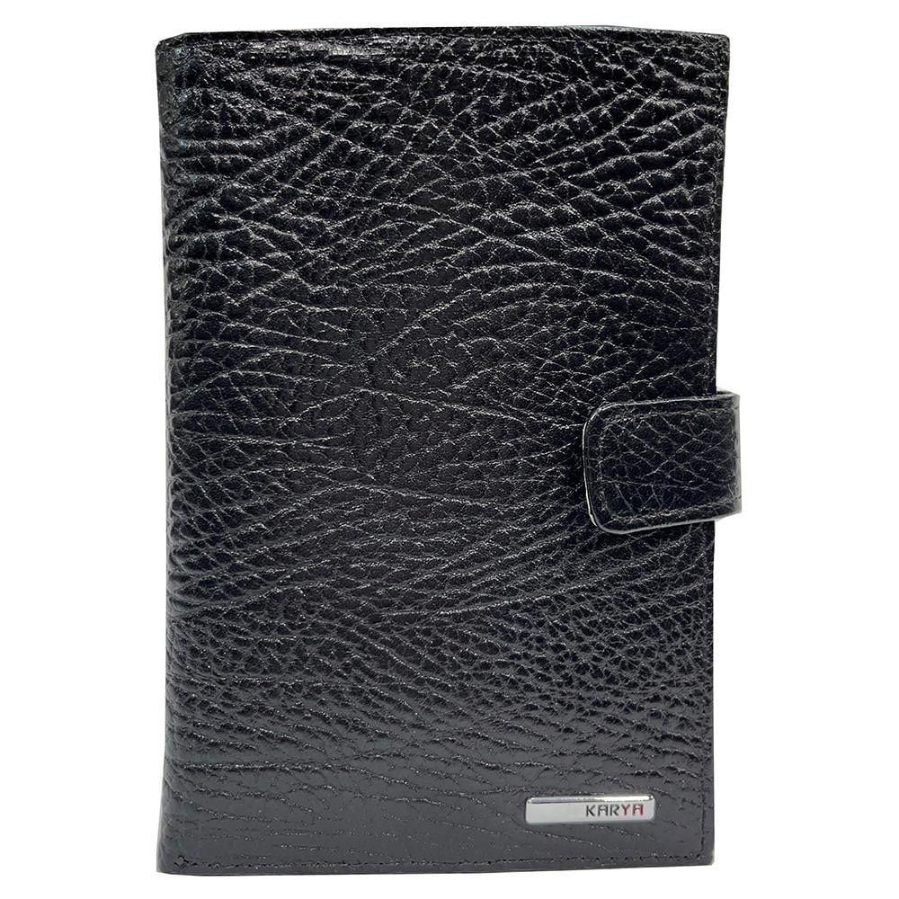 Портмоне мужское из натуральной кожи Karya 0405-03 Черный (2542886312)