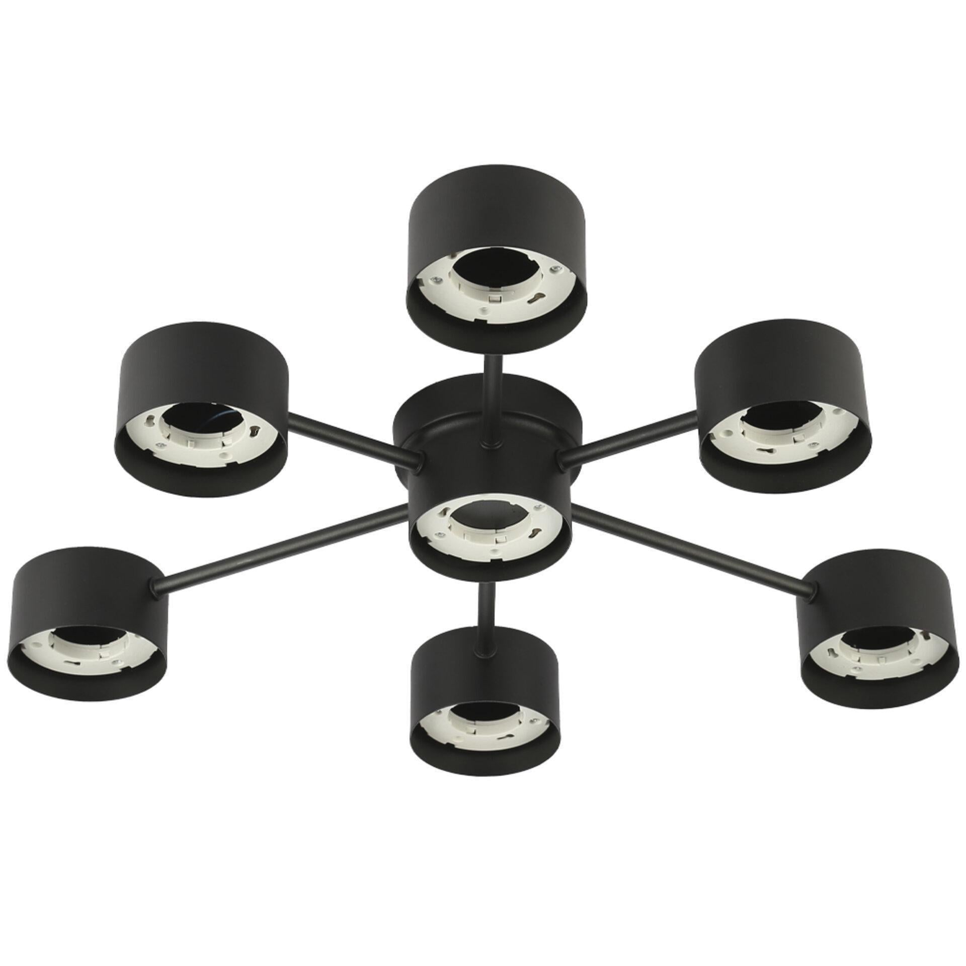 Люстра потолочная ETRON Axis 1-EFP-2202 GX53 7x15 Вт Черный (00000145820)