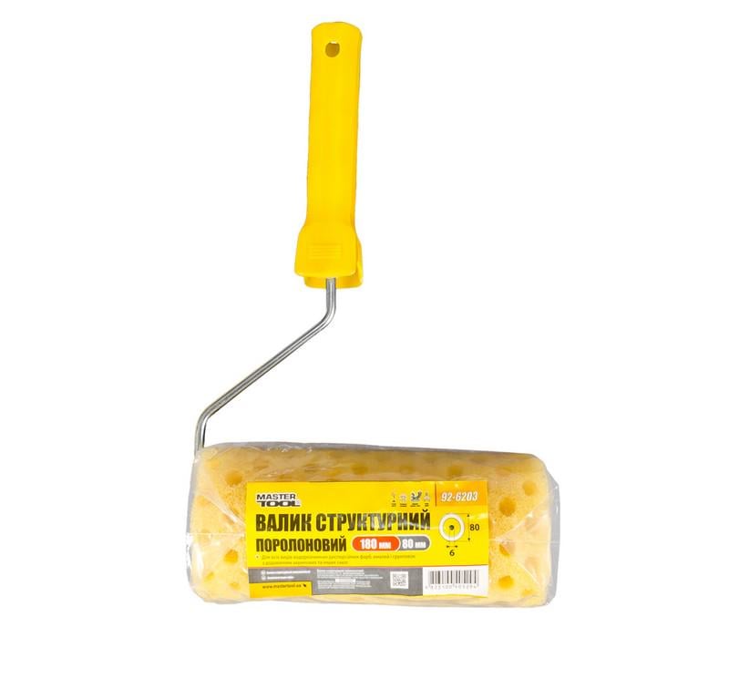 Валик структурний поролоновий Mastertool 80х180 мм D 6 мм (92-6203) - фото 3 Валик структурний поролоновий Mastertool 80х180 мм D 6 мм (92-6203) - фото 3