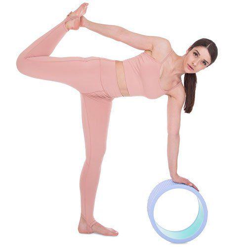 Кільце для йоги Fit Wheel Yoga FI-2439 Синьо-рожевий (56508025) - фото 5