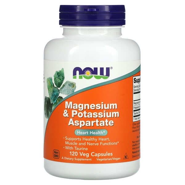 Мінерали Now Foods Magnesium&Potassium Aspartate 120 кап. (1217)