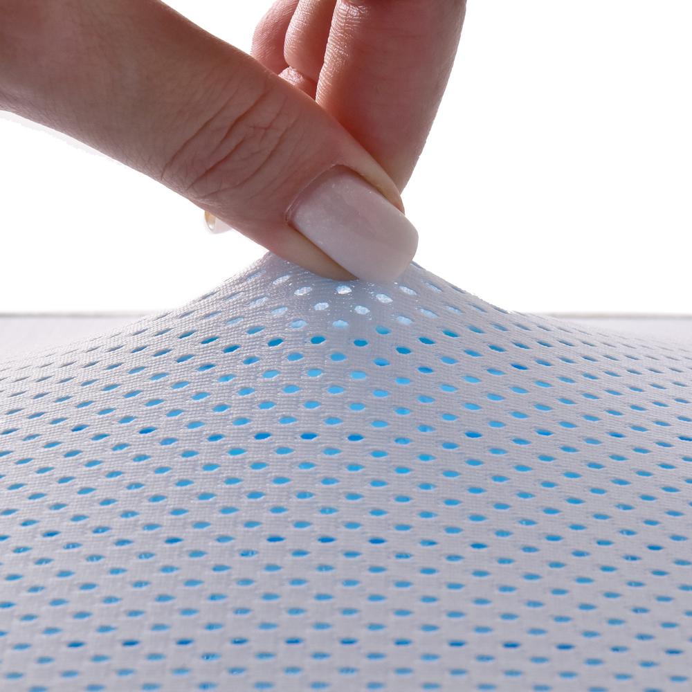 Подушка ортопедична IDEIA CoolGel анатомічна з ефектом памʼяті з наволочкою на блискавці 60х40х11/9 см (26404) - фото 6