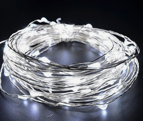 Гирлянда декор проволока 100 led 10 м холодная (308)