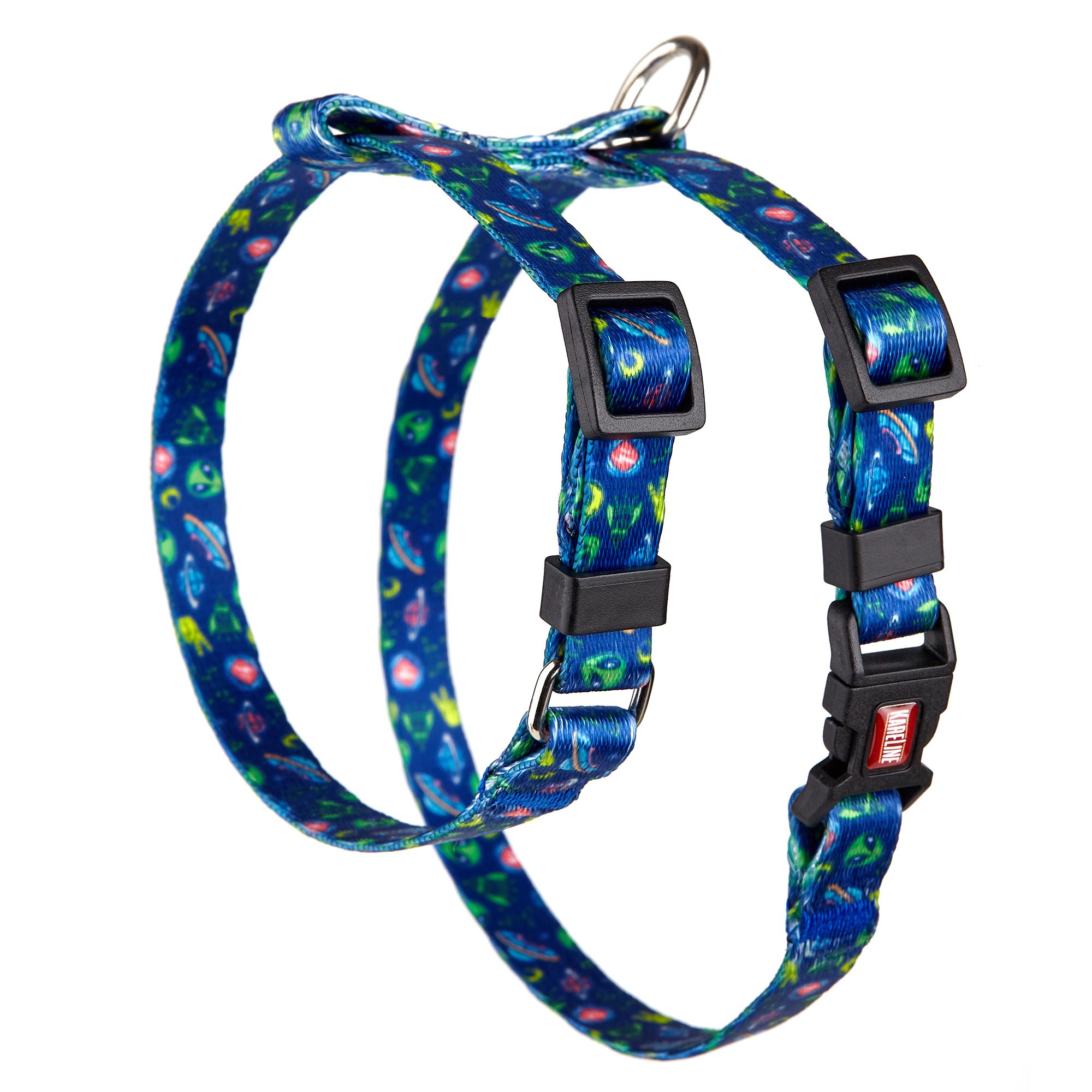 Шлея KareLine UFO з нейлону з візерунком та пластиковою пряжкою 10 мм А 200-270 мм В 260-320 мм (0855/9)