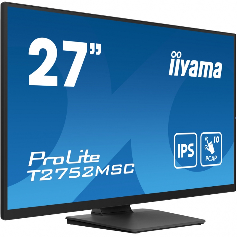 Монитор сенсорный iiyama T2752MSC-B1 IPS 1920x1080 Full HD 27" 2W (26832350) - фото 3 Монитор сенсорный iiyama T2752MSC-B1 IPS 1920x1080 Full HD 27" 2W (26832350) - фото 3