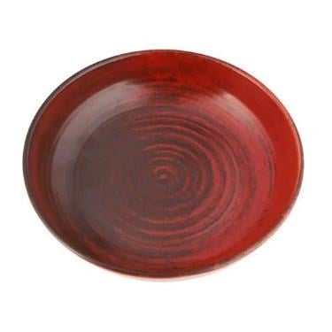 Салатник фарфоровый круглый Porland Lykke 835 мл 22 см Red (368122/LR)