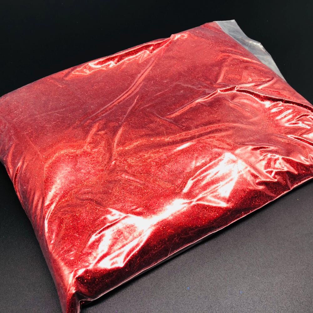 Блестки декоративные глиттер мелкие упаковка 1 кг Красный (BL-001)