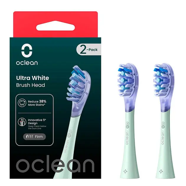 Насадки для зубной щетки Oclean Ultra Clean Brush Head for On SE Air X F1 UC01 G02 2 шт. Green