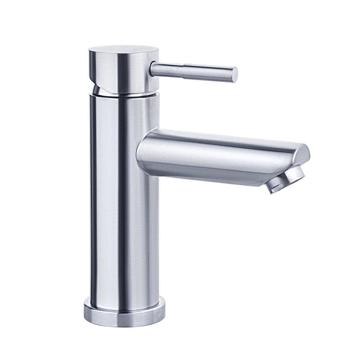 Смеситель для умывальника Perla OCELI однорычажная нержавеющая сталь (PSS203)