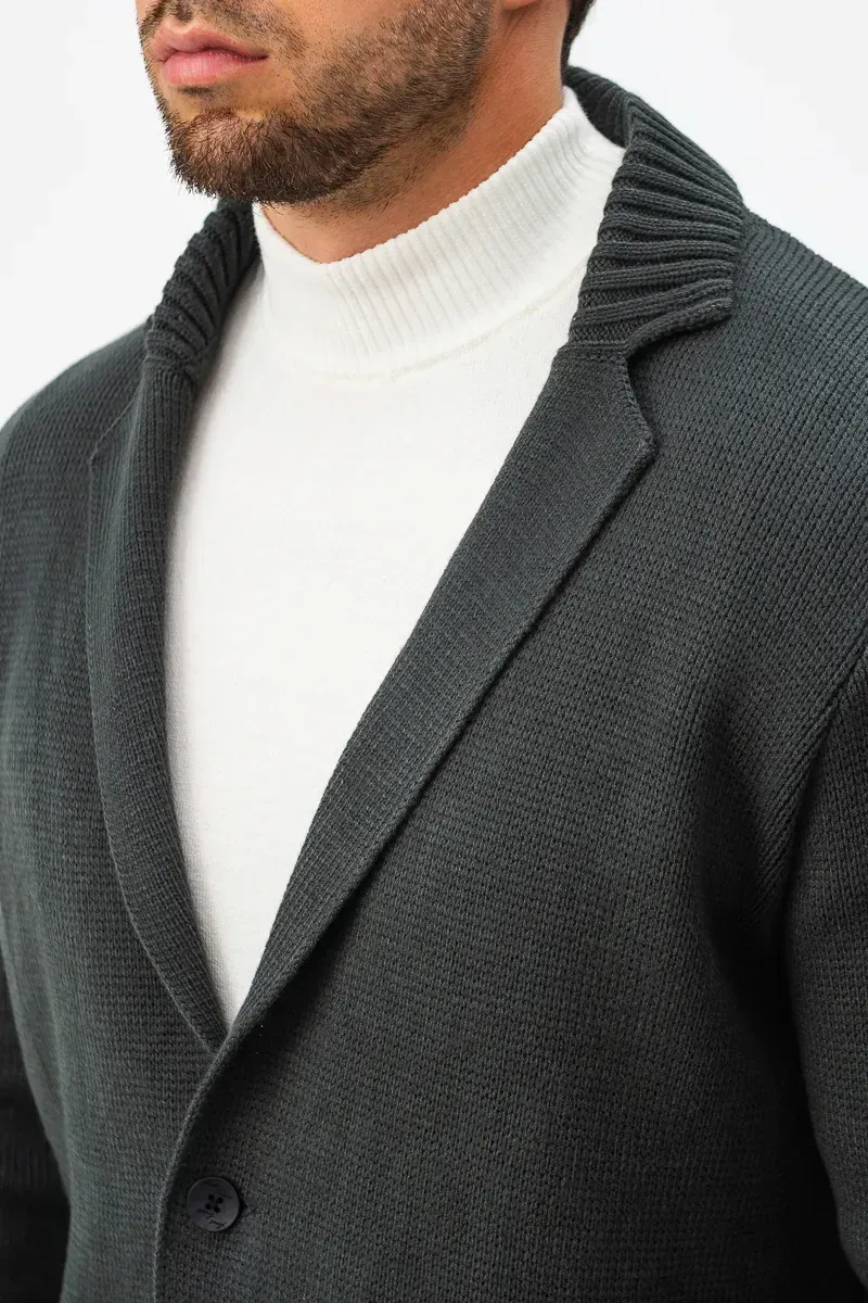 Пиджак трикотажный SVTR р. 48 Темно-серый (393) - фото 4 Пиджак трикотажный SVTR р. 48 Темно-серый (393) - фото 4